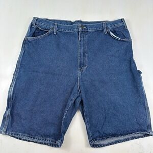 Y2K Dickies Relaxed Carpenter Jeans‎ Shorts Men's Actual 40x11 Blue Denim Jorts